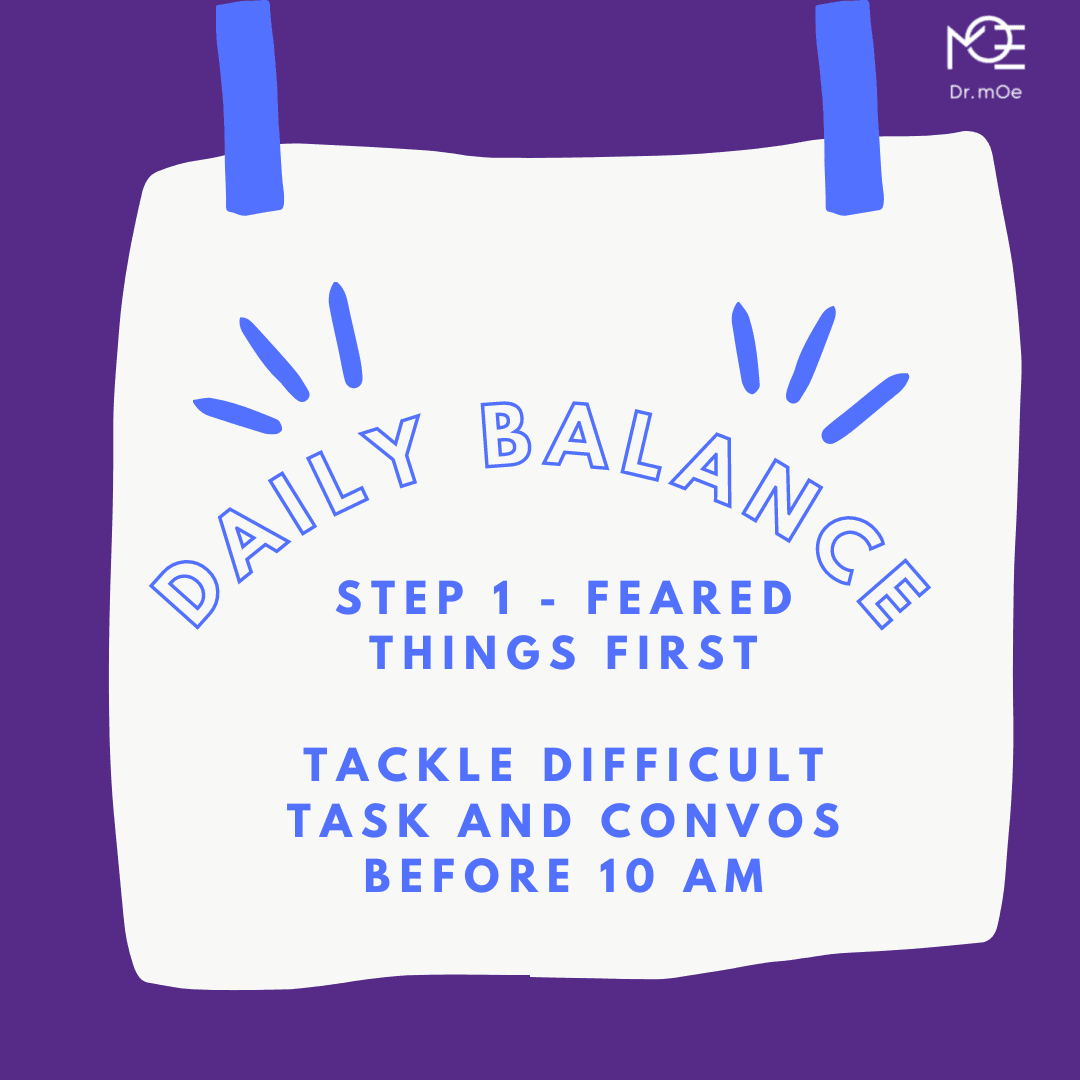 3 F's of Maintaining Daily Balance - Dr mOe Anderson